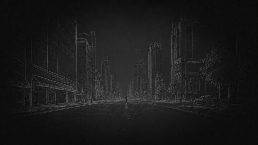 A storyboard frame from a shot planned in Preflight Cinema